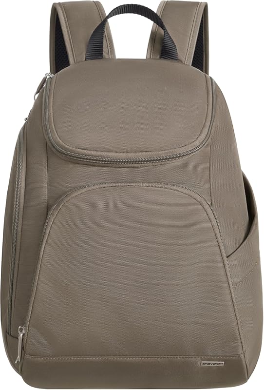 Travelon Anti-Theft Classic Backpack with Slash-Resistant Fabric and M