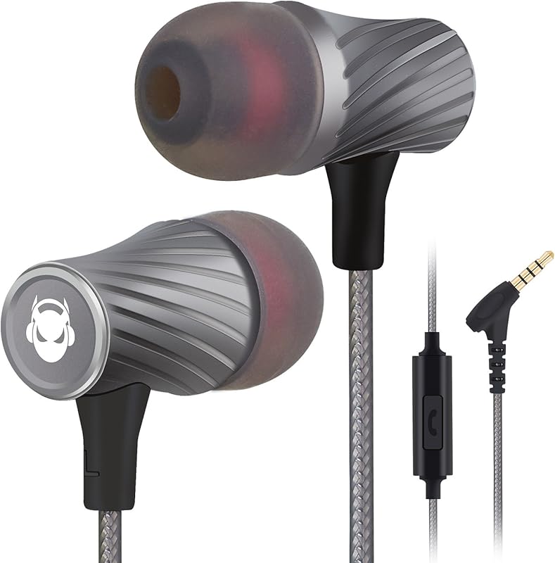 Wired Earbuds with Microphone, Super Bass Sound, Noise Isolation