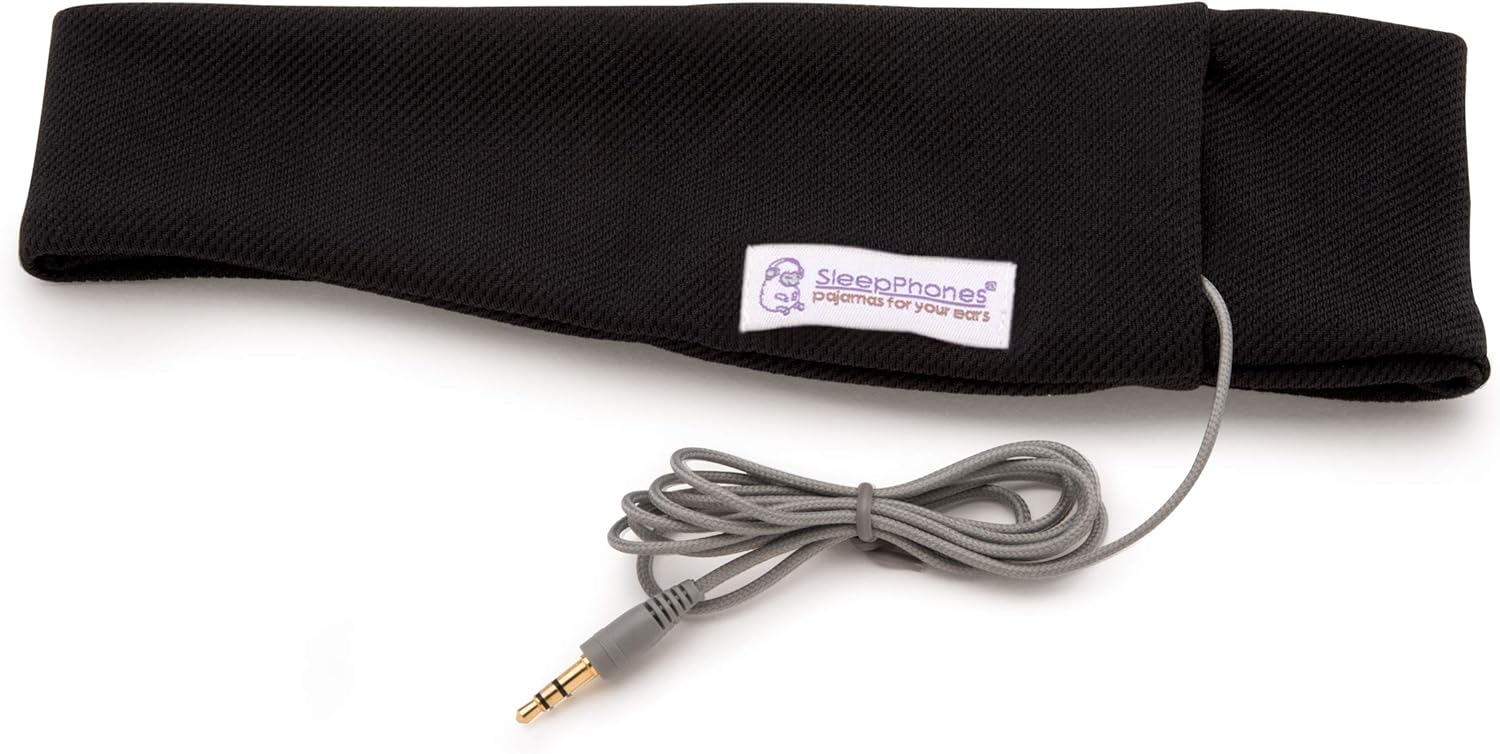 AcousticSheep SleepPhones Classic Corded Headphones for Sleep and Trav