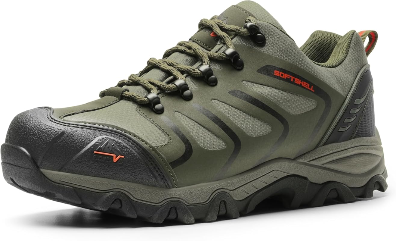 NORTIV 8 Men's Low Top Waterproof Hiking Shoes, Lightweight and Durabl