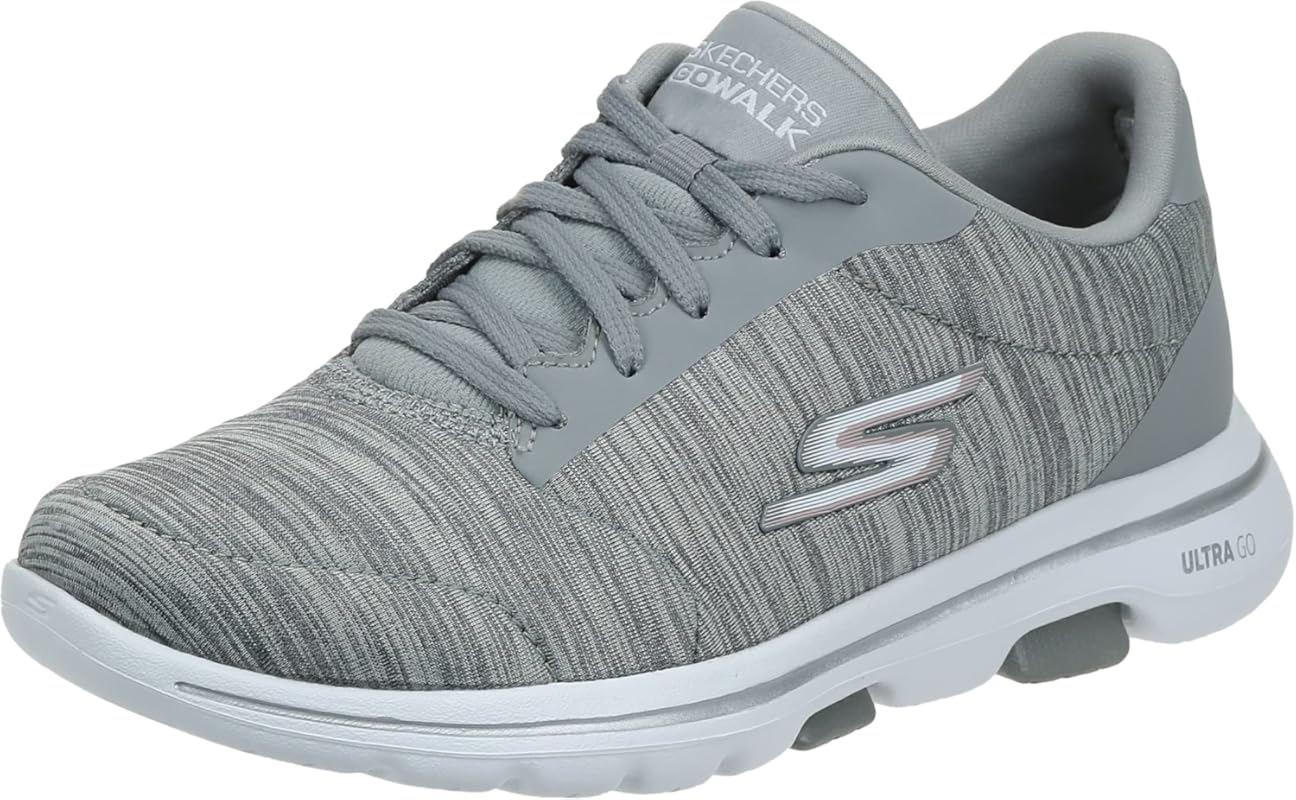 Skechers Women’s Go Walk 5-True Comfort Slip-On Sneakers with Responsi