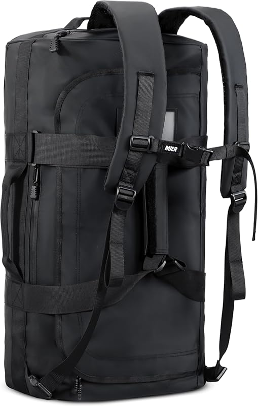 MIER Heavy Duty Water Resistant Convertible Duffle Backpack for Gym, S