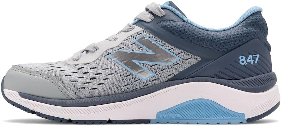 New Balance Women's 847 V4 Walking Shoes in Light Aluminum with Narrow