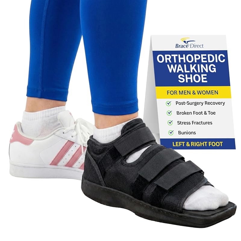 Brace Direct Post Op Shoe and Medical Foot Brace for Women, Orthopedic