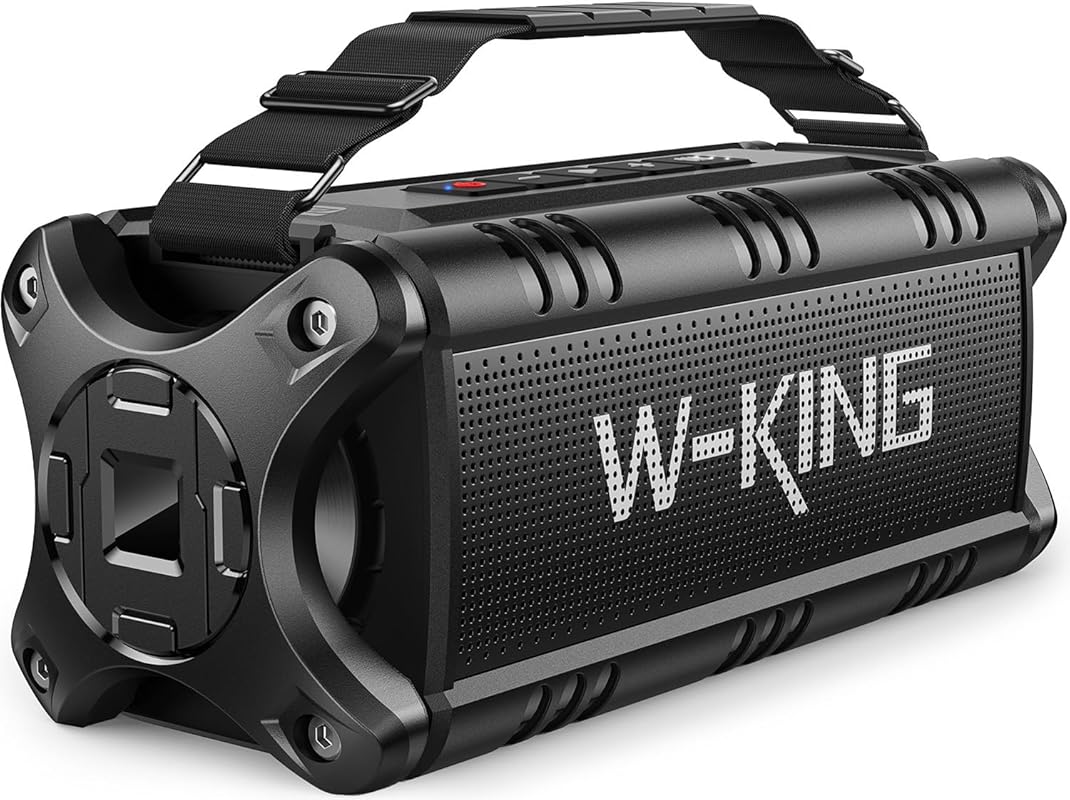 W-KING 90W Max Portable Bluetooth Speaker with IPX6 Waterproof, Deep B