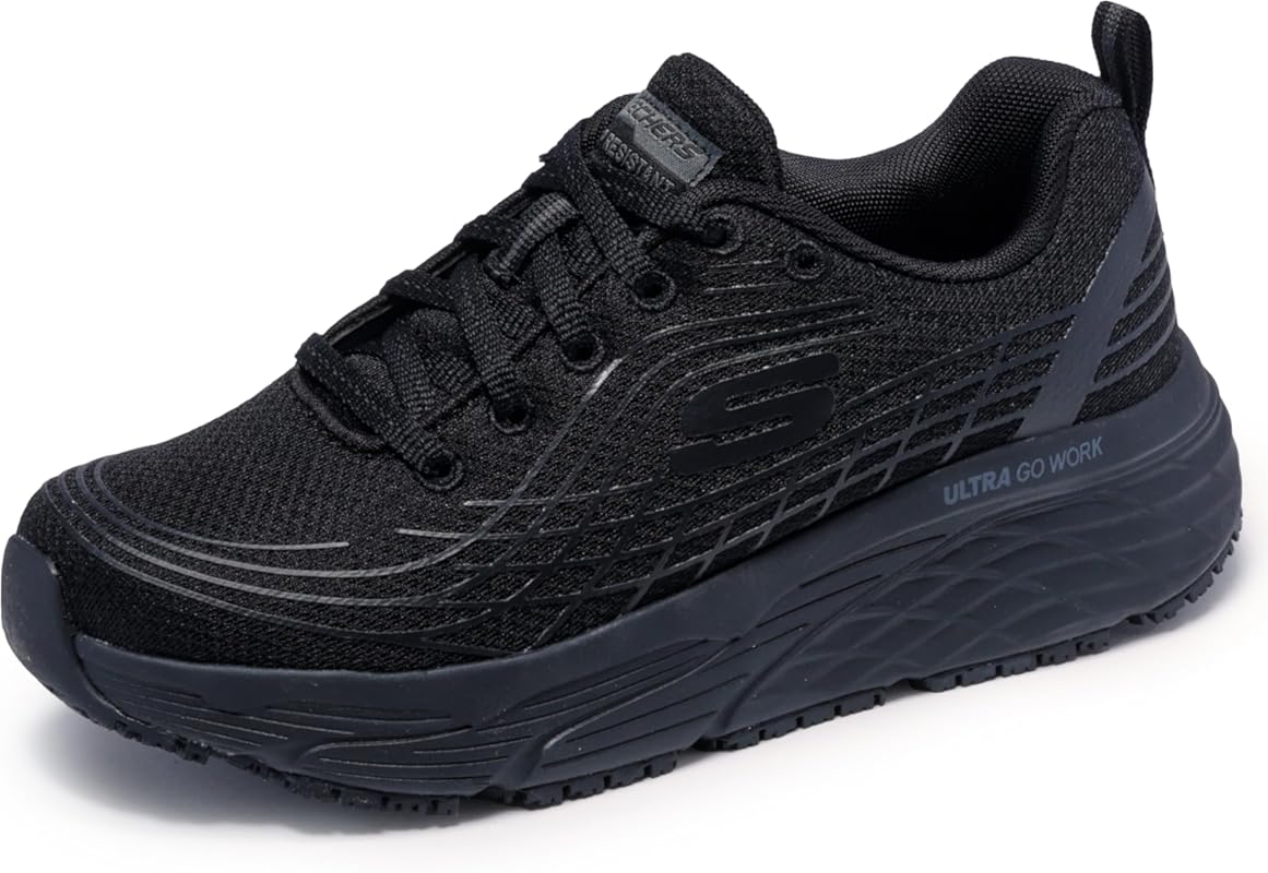 Skechers Women's Work Relaxed Fit Shoes with Max Cushioning and SR Sli