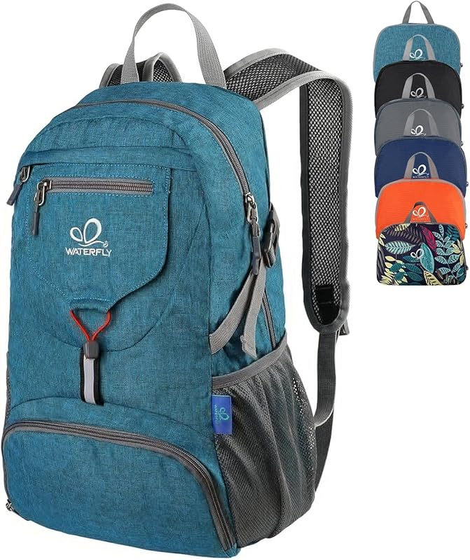 WATERFLY 20L Ultra Light Small Packable Backpack, Foldable Travel and 