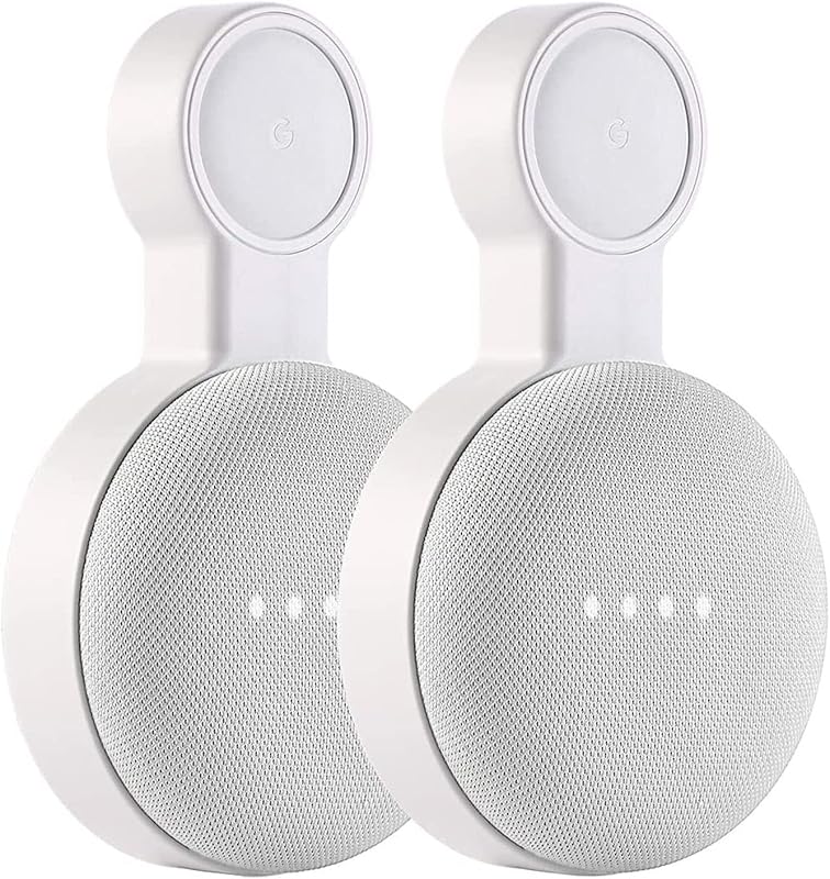 PEF Outlet Wall Mount Holder for Google Nest Mini and Home Mini, Cord 