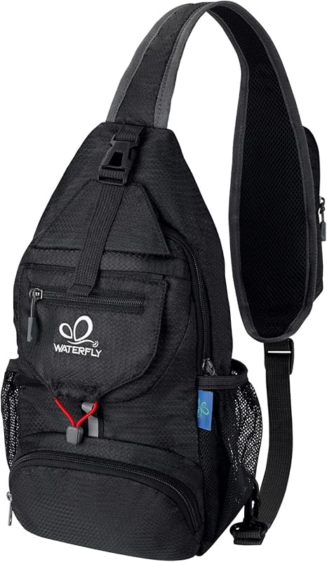 WATERFLY Packable Small Crossbody Sling Backpack, Lightweight Shoulder