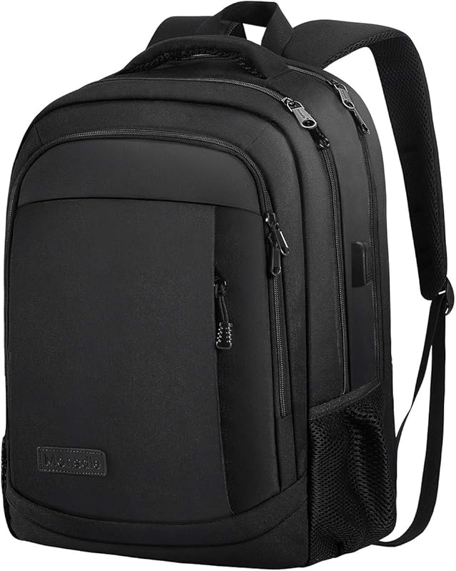 Monsdle Anti-Theft Travel Laptop Backpack with USB Charging Port, 15.6