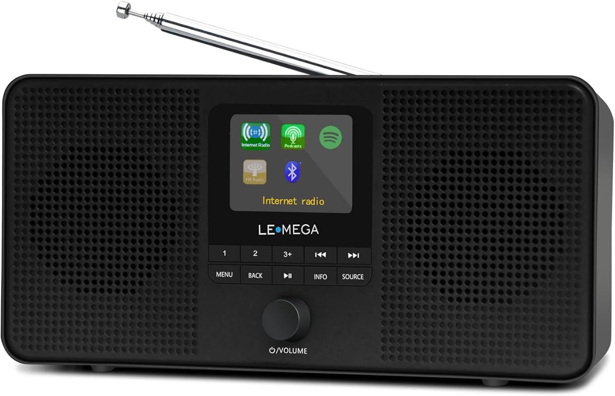 LEMEGA IR4S Stereo WiFi Internet Radio with Spotify, Bluetooth, Dual A