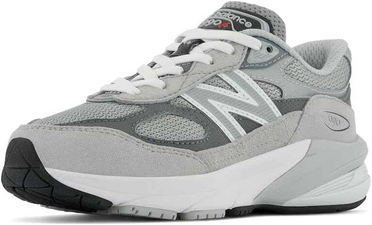 New Balance Kids' 990 V6 Lace-up Sneakers for Comfortable, Durable Eve