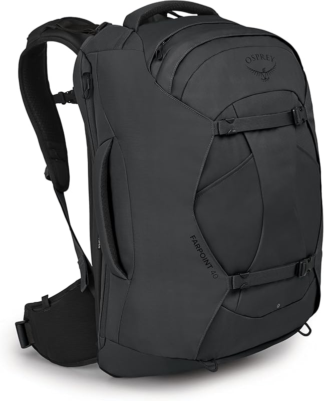 Osprey Farpoint 40L Men's Travel Backpack in Tunnel Vision Grey, Light