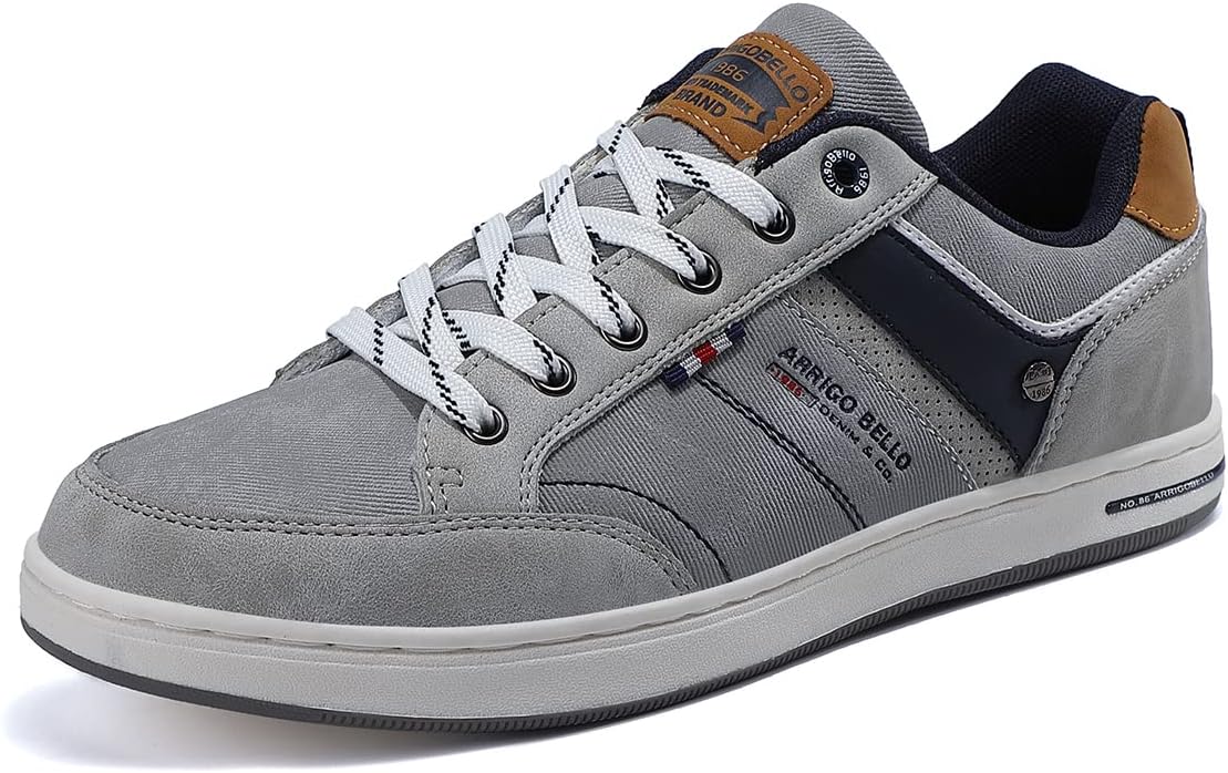 ARRIGO Bello Men's Casual Low Top Sneakers, Comfortable Walking Shoes 