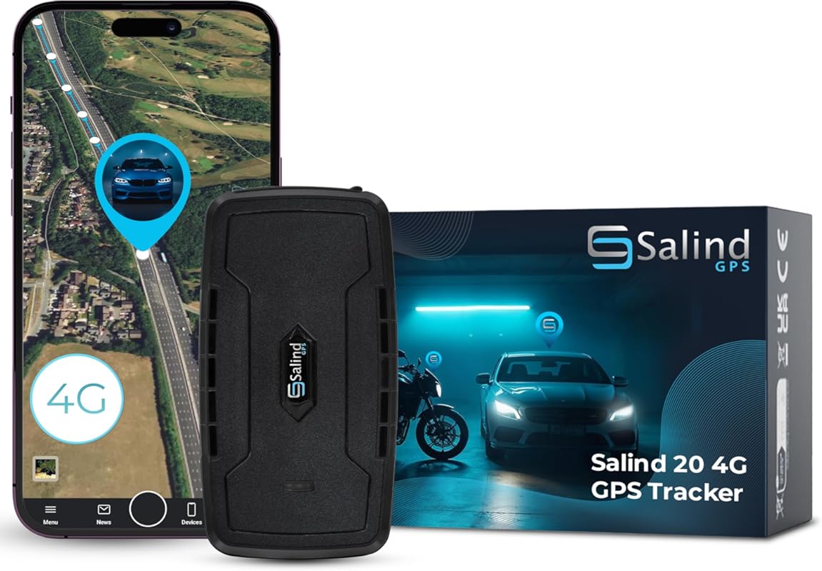 SALIND Heavy-Duty Magnetic GPS Tracker for Cars and Trucks with 180-Da