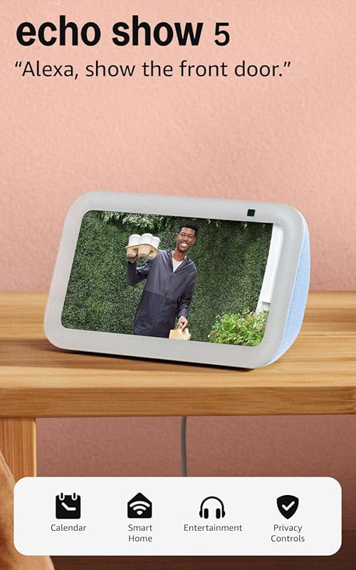 Like-New Amazon Echo Show 5 Newest Model - Smart Display with 2x Bass,