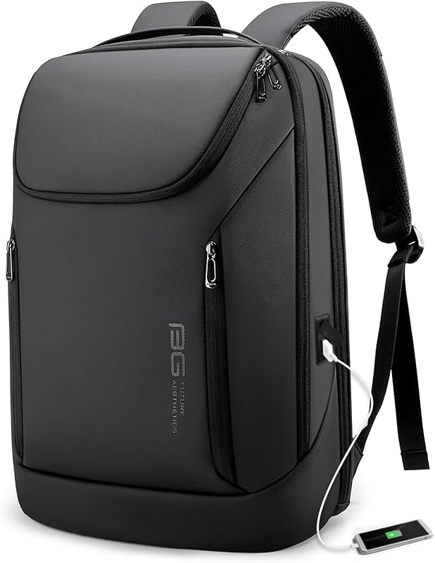 BANGE Business Smart Waterproof Laptop Backpack with USB Charging Port