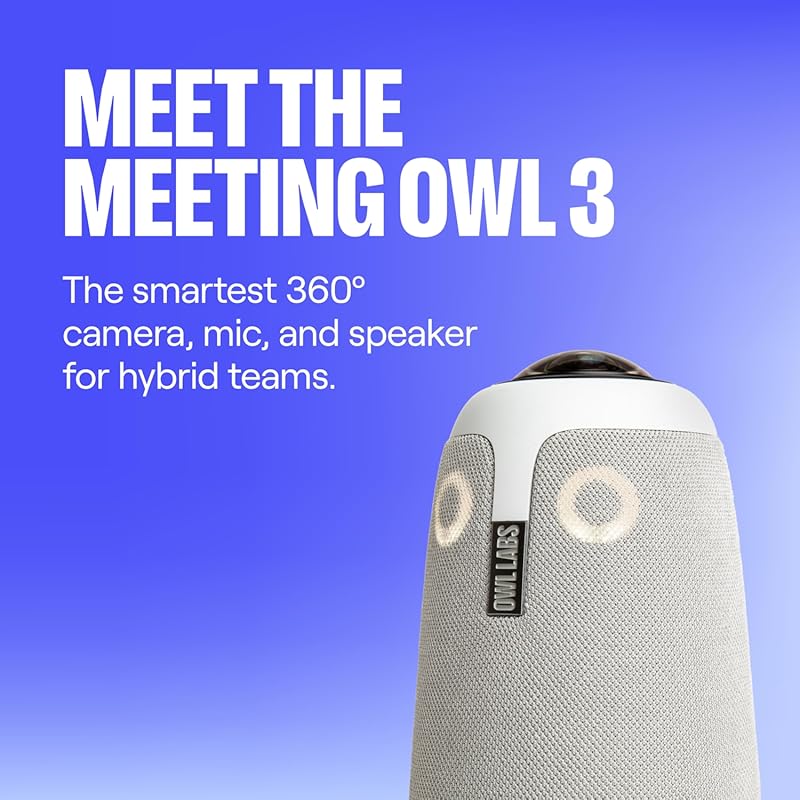 Meeting Owl 3 Premium Pack 360-Degree 1080p HD Video Conference Camera