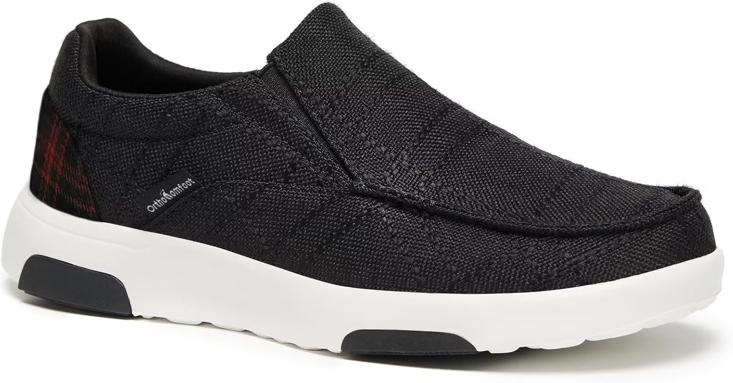 OrthoComfoot Women's Orthopedic Slip-On Loafers for Plantar Fasciitis,