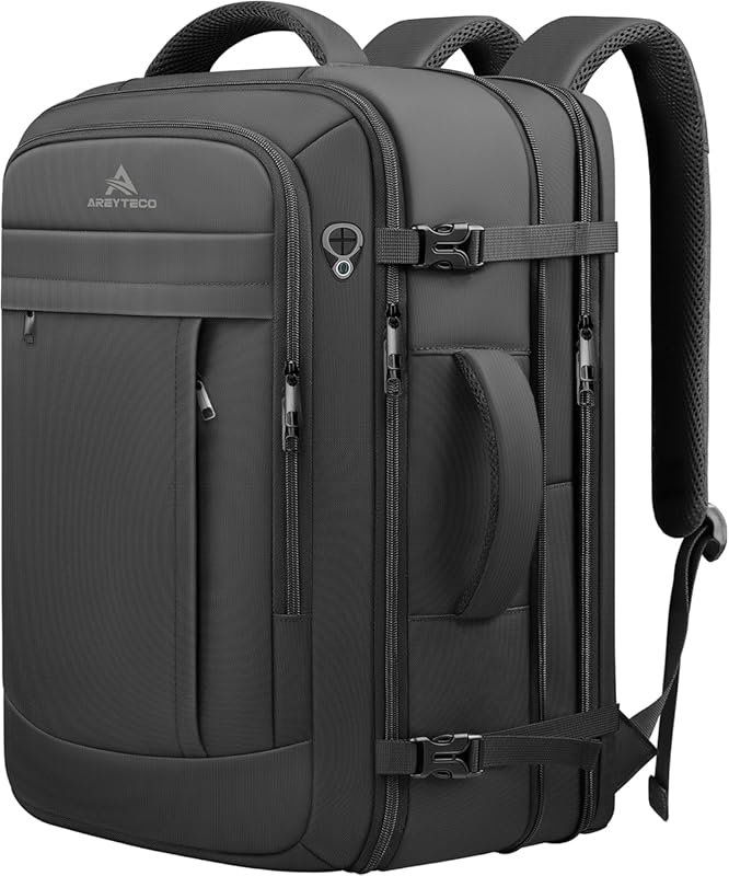 50L Expandable Water Resistant Large Laptop Backpack with Carry-On Sui