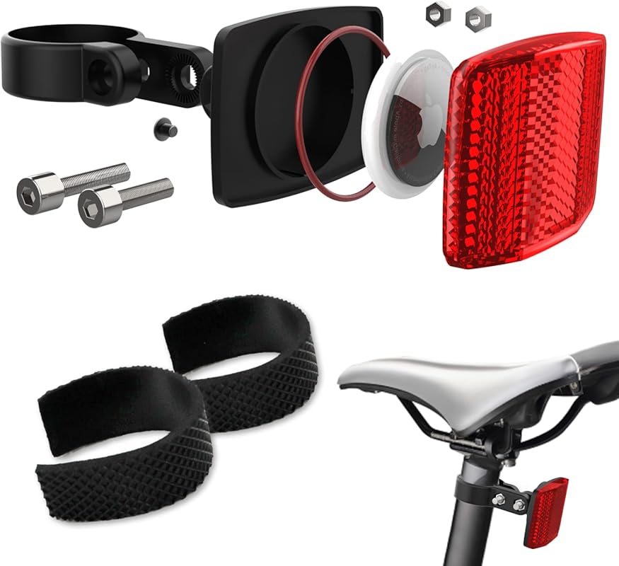 Airtag Bike Mount Hidden GPS Tracker Case for Apple Airtag, Anti-Theft