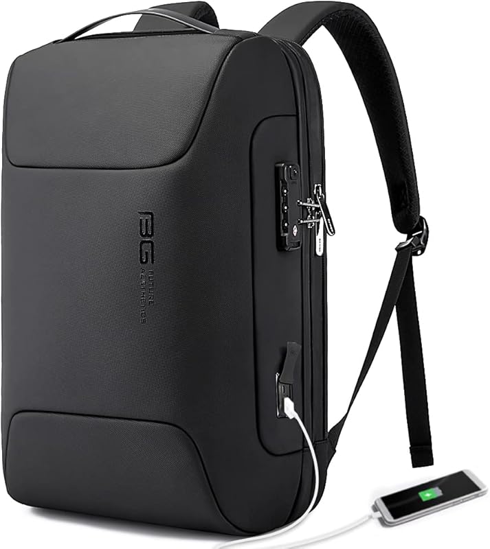 BANGE Anti Theft Business Backpack with USB Charging Port, Fits 15.6 I