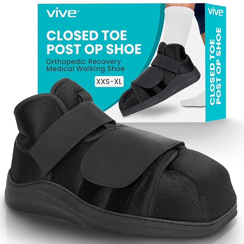 Vive Closed Post Op Shoe Fracture Medical Walking Shoe for Men and Wom