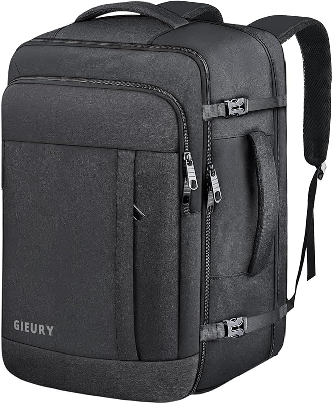 50L Carry On Travel Backpack, TSA Approved Expandable Luggage, Lightwe