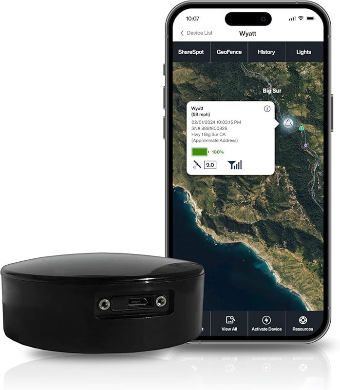 LandAirSea Overdrive GPS Tracker with Extended Battery, Magnetic Water