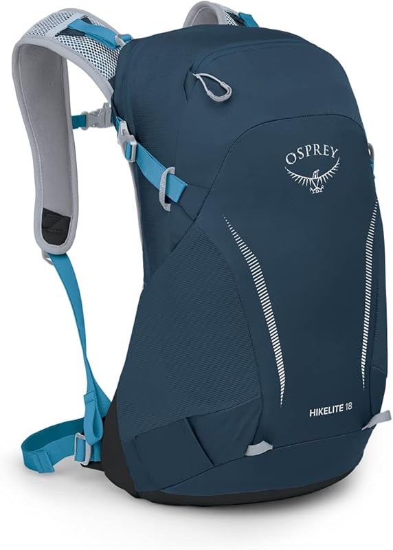 Osprey Hikelite 18L Lightweight Hiking Backpack with Rain Cover, Compa