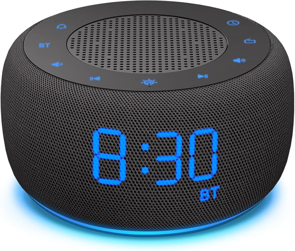 BUFFBEE Bluetooth Speaker Alarm Clock with FM Radio, Gradual Wake-Up S