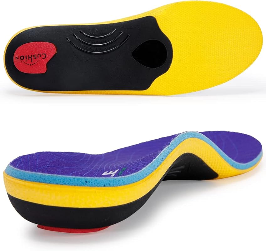 VALSOLE Heavy Duty Orthotics Insoles for Plantar Fasciitis and Flat Fe