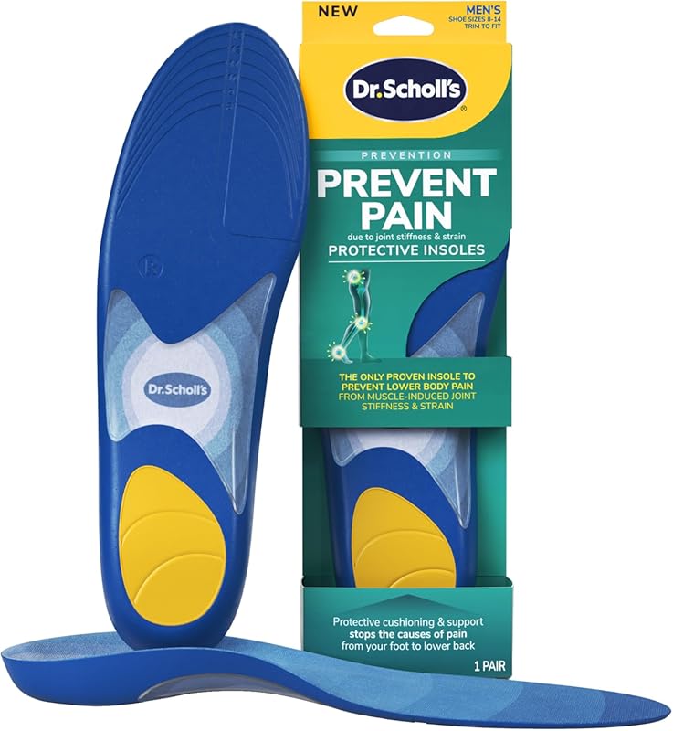 Dr. Scholl's Prevent Pain Protective Insoles to Alleviate Foot, Knee, 