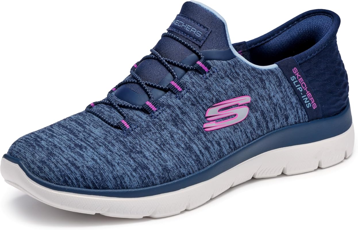 Skechers Women's Summits Dazzling Haze Slip-On Sneakers for Hands-Free