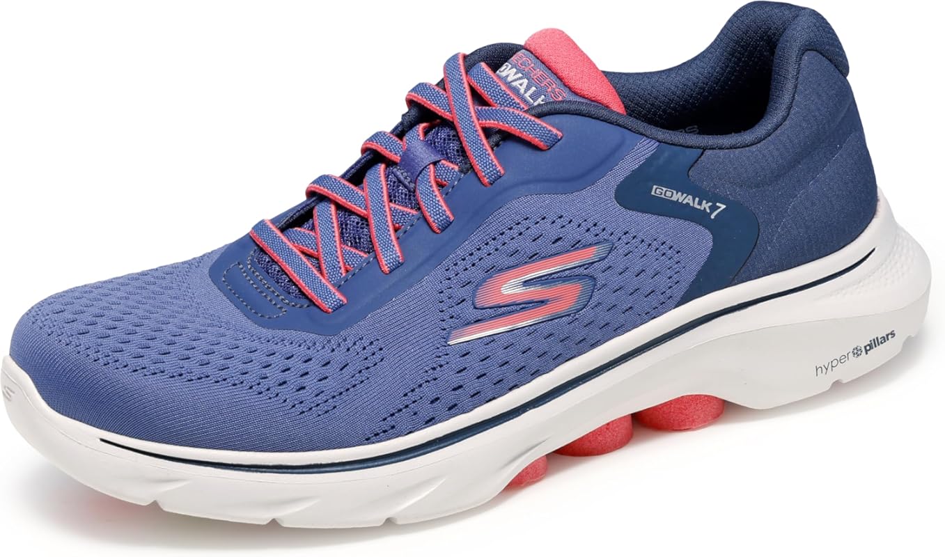 Skechers Women's Go Walk 7 Cosmic Waves Athletic Sneakers with Advance
