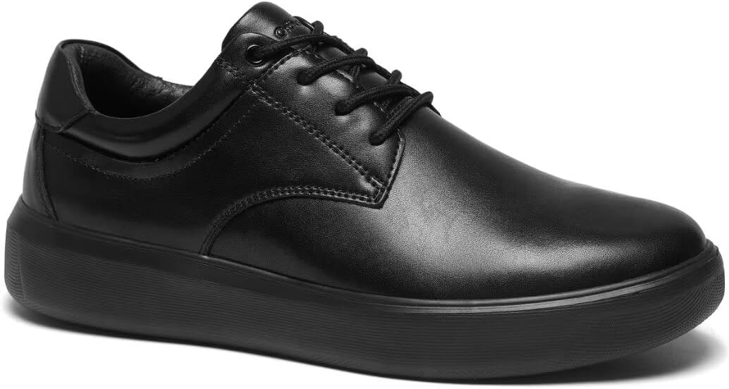 OrthoComfoot Men's Orthopedic Leather Dress Shoes with Arch Support fo