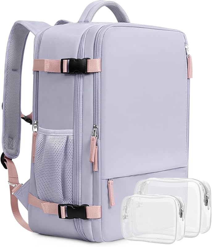 Beraliy Large Airline-Approved Carry-On Backpack for Women, Waterproof