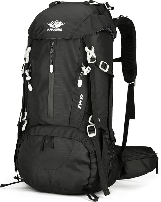 Esup 50L Lightweight Hiking Backpack with Rain Cover, Durable 45+5L Ca