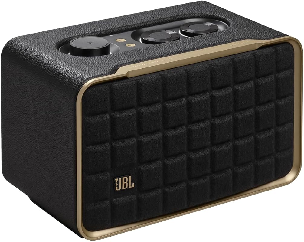 JBL Authentics 200 Retro Smart Speaker with Wi-Fi, Bluetooth, Alexa, G
