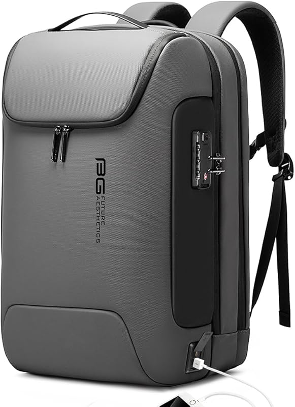 BANGE Waterproof Anti-Theft Business Backpack with TSA Lock, YKK Zippe