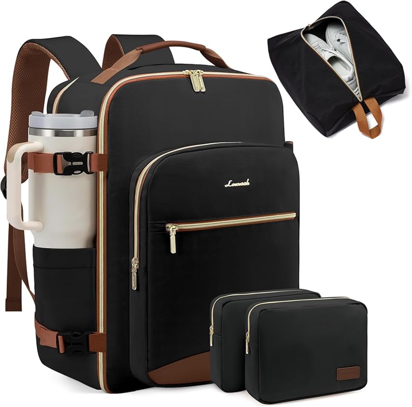LOVEVOOK 40L Large TSA Approved Travel Backpack, Personal Item Bag for