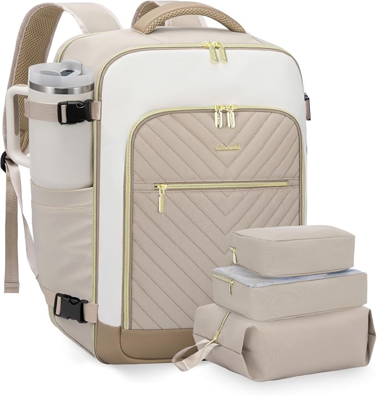 LOVEVOOK Large 40L TSA Approved Travel Backpack for Women, Waterproof 