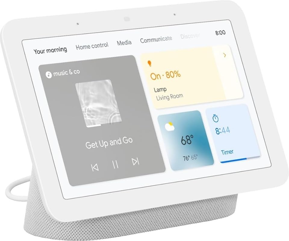 Google Nest Hub 7” Smart Display with Google Assistant 2nd Gen, Chalk