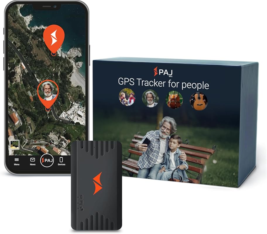 PAJ GPS People Finder 4G Mini Tracker for Children and Elderly with 5-