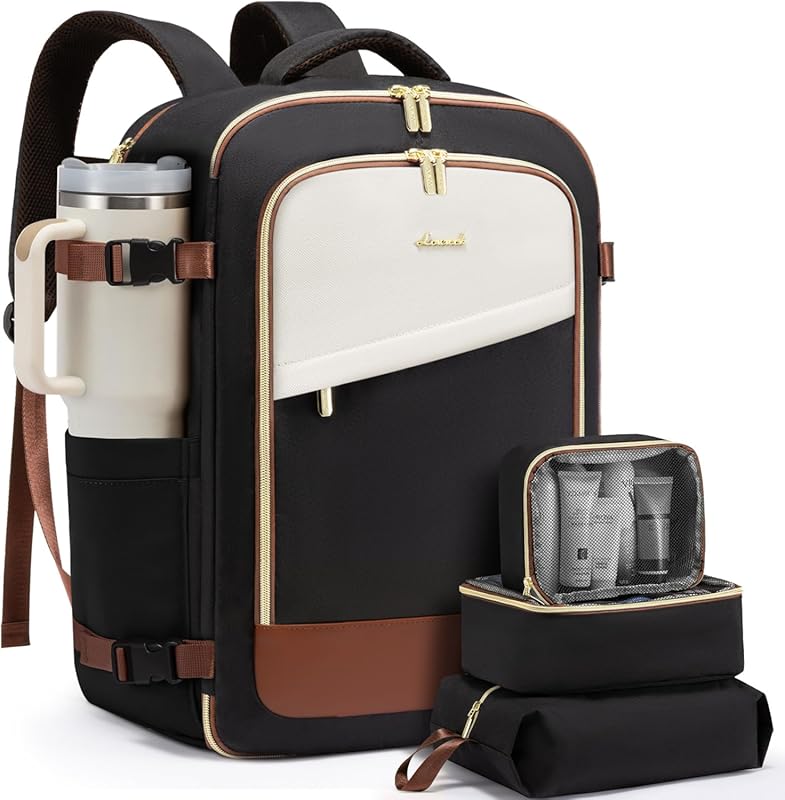 LOVEVOOK 40L TSA Approved Travel Backpack for Women, Waterproof Carry 