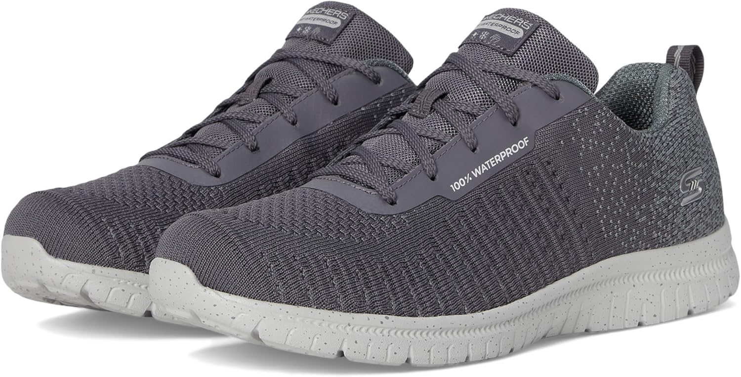 Skechers Women's Virtue Dryspell Waterproof Sneakers for Comfortable, 