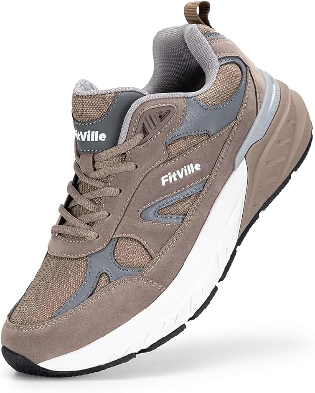 FitVille Rebound NEO V1 Wide Walking Shoes for Men with Arch Support a