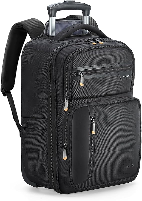 Airline Approved Rolling Backpack with Wheels, Fits 15.6 Inch Laptop f
