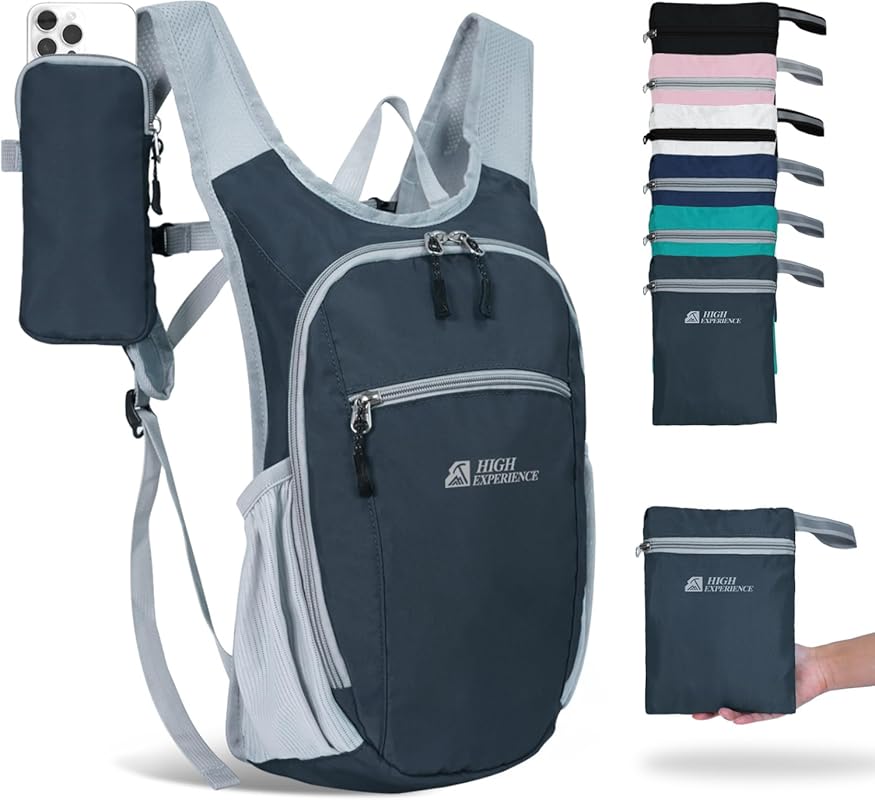 10L/15L Lightweight Foldable Travel Hiking Backpack, Small Water Resis