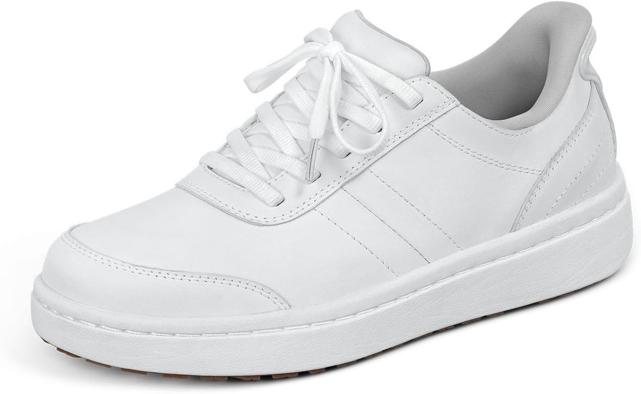 Orthofeet Women's Orthopedic Wander Hands-Free Leather Slip-On Dress S